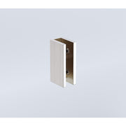 100cm Frameless Diamond Shower Screen – Nickel U-Brackets with SS Hinges & Square Knob Handle