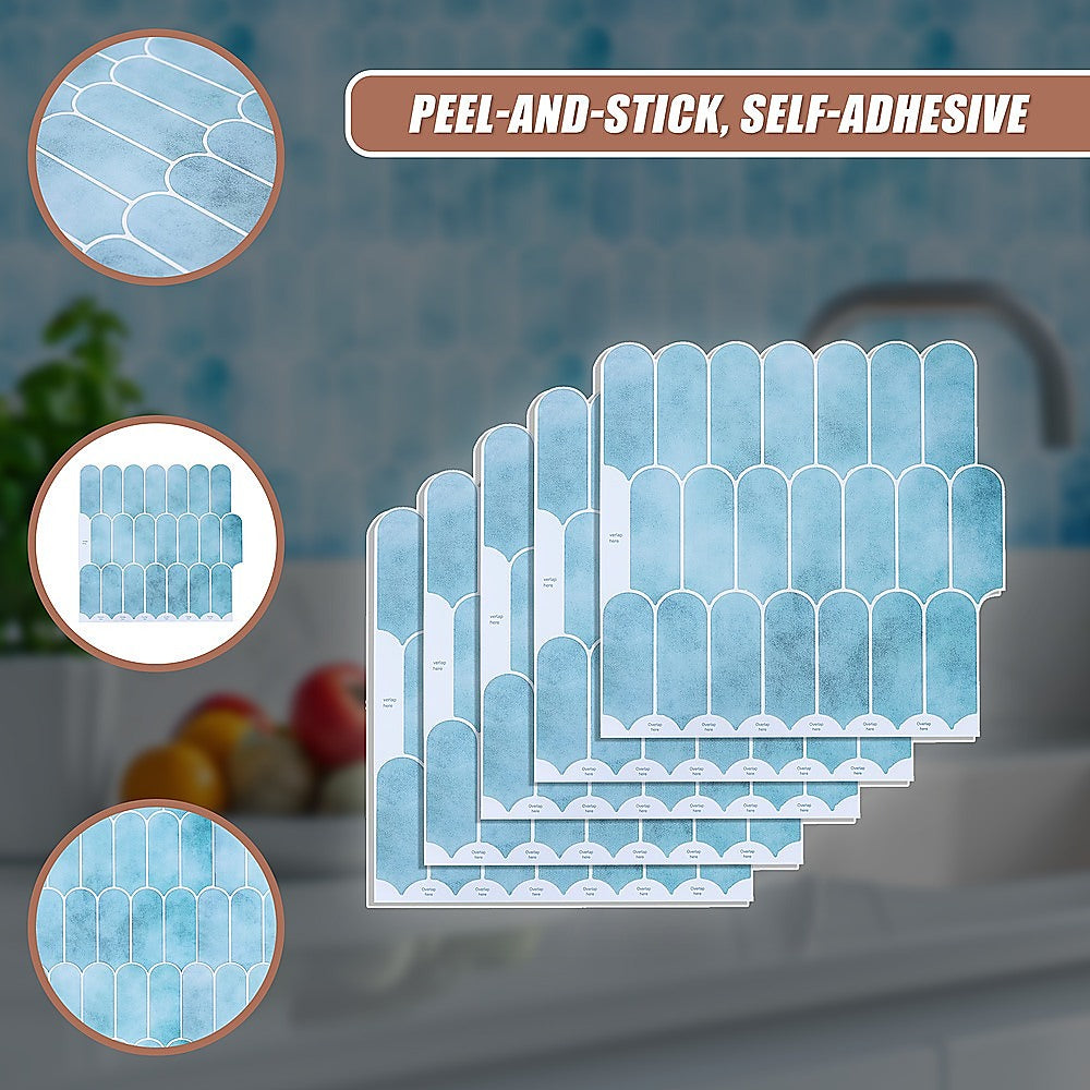 5pcs 3D Wall Stickers Self-adhesive Wallpaper Resistant High Temperature V63-911671