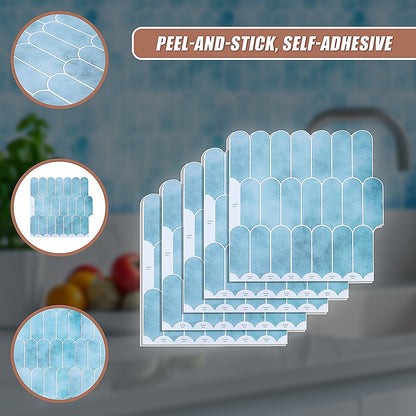 5pcs 3D Wall Stickers Self-adhesive Wallpaper Resistant High Temperature V63-911671