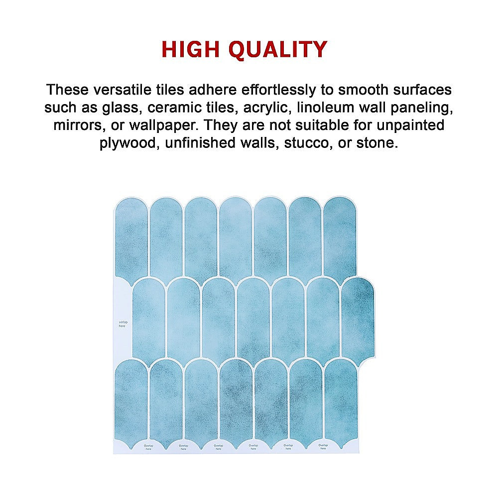 5pcs 3D Wall Stickers Self-adhesive Wallpaper Resistant High Temperature V63-911671