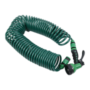 30M Garden Hose Heavy-Duty Coiled Spiral Car Washing Cleaning Water Hose Garden V63-912781