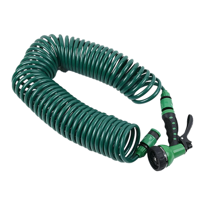 30M Garden Hose Heavy-Duty Coiled Spiral Car Washing Cleaning Water Hose Garden V63-912781