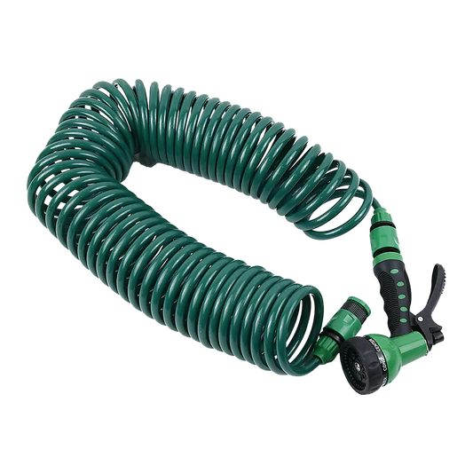 30M Garden Hose Heavy-Duty Coiled Spiral Car Washing Cleaning Water Hose Garden V63-912781