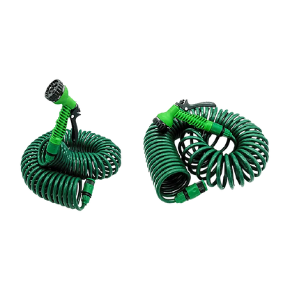 30M Garden Hose Heavy-Duty Coiled Spiral Car Washing Cleaning Water Hose Garden V63-912781