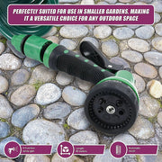 30M Garden Hose Heavy-Duty Coiled Spiral Car Washing Cleaning Water Hose Garden V63-912781