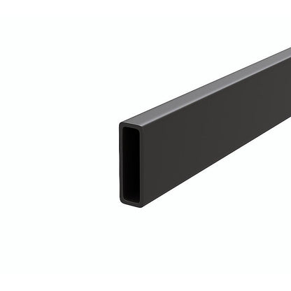 130x100cm Frameless Glass Sliding Corner Shower - With Black Rail and U-Brackets for Contemporary Bathrooms V63-913751