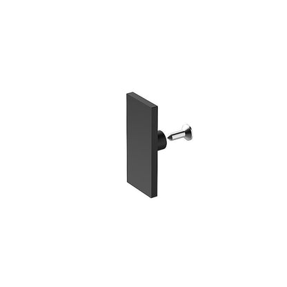 140x90cm Frameless Glass Sliding Corner Shower - With Black Rail and U-Brackets for Contemporary Bathrooms V63-913791