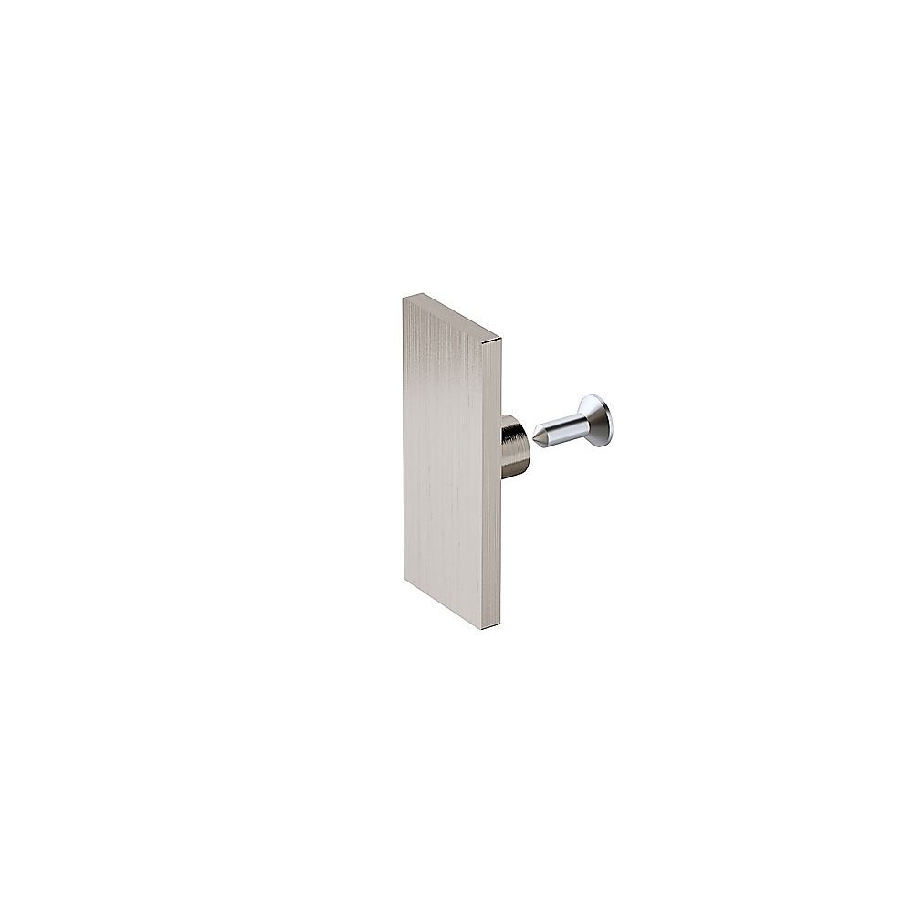 120x80cm Frameless Glass Sliding Corner Shower - With Nickel Rail and U-Brackets for Contemporary Bathrooms V63-914911