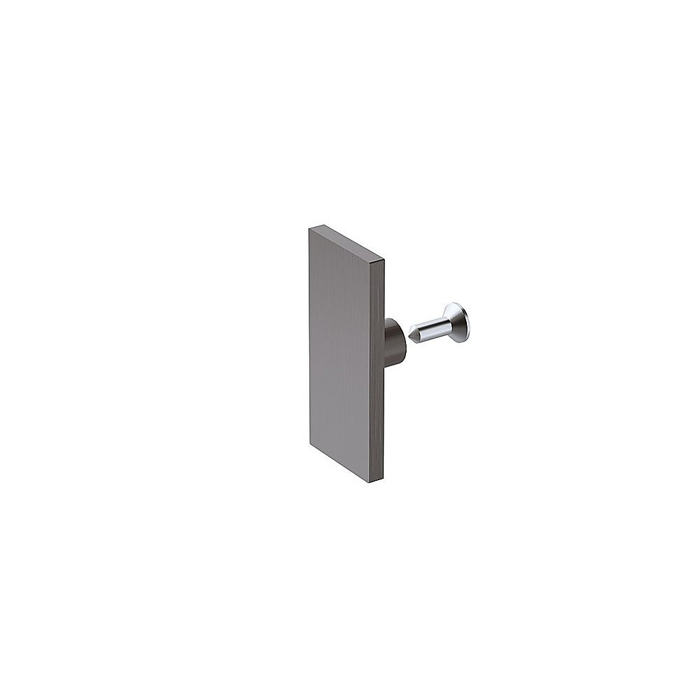 120x90cm Frameless Glass Sliding Corner Shower - With Gunmetal Rail and Wall Channel for Contemporary V63-915361