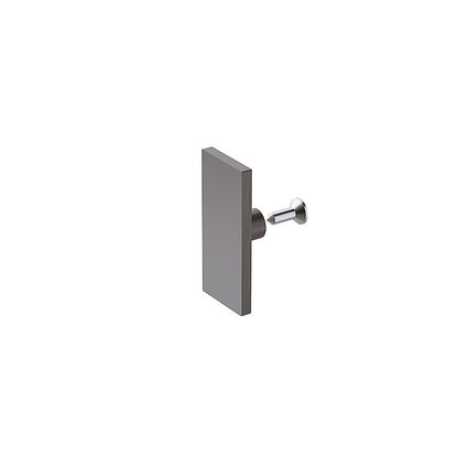 170x100cm Frameless Glass Sliding Corner Shower - With Gunmetal Rail and Wall Channel for Contemporary V63-915681