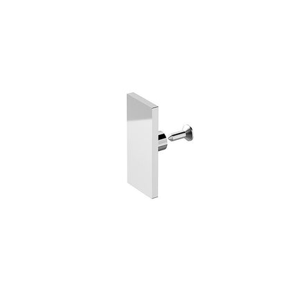 130x80cm Frameless Glass Sliding Corner Shower - With Chrome Rail and U-Brackets for Contemporary Bathrooms V63-915811