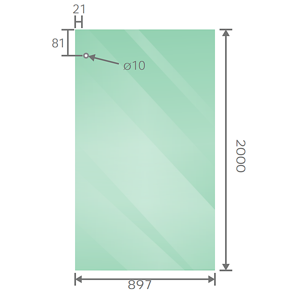 160x90cm Frameless Glass Sliding Corner Shower - With Chrome Rail and Wall Channel for Contemporary Bathrooms V63-916021
