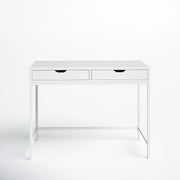White Computer Desk - Modern PC Laptop Table for Gaming, Home Office, or Study Space Furniture V63-916171