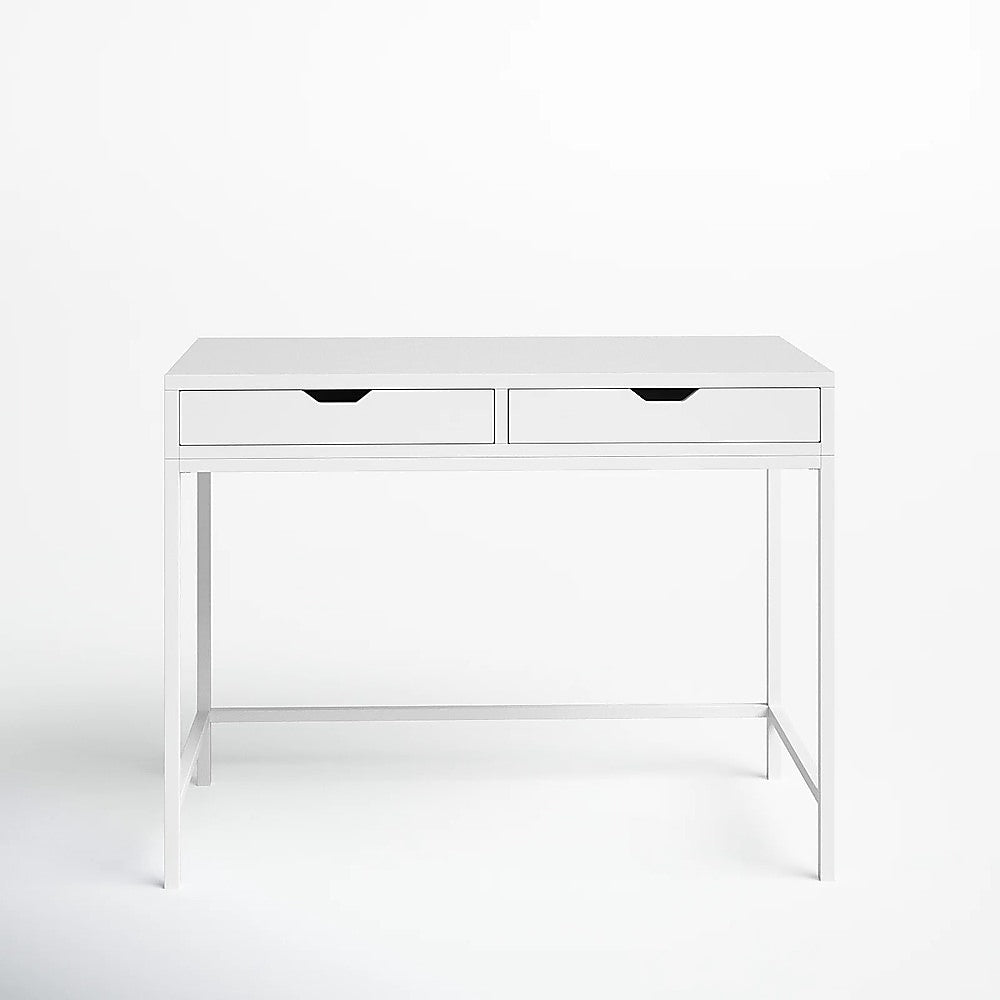 White Computer Desk - Modern PC Laptop Table for Gaming, Home Office, or Study Space Furniture V63-916171