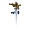 Easy to Install Irrigation Sprinkler 360 Degree Rotating Sprinkler Gun Zinc Alloy Adjustable Rocker Sprinkler V63-916181