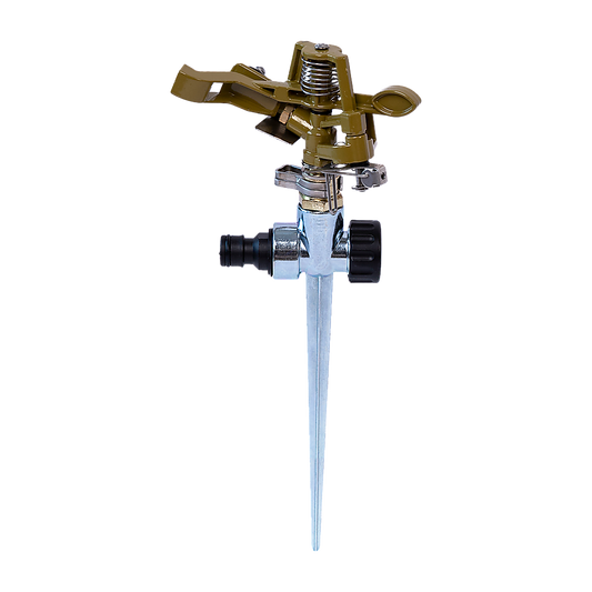 Easy to Install Irrigation Sprinkler 360 Degree Rotating Sprinkler Gun Zinc Alloy Adjustable Rocker Sprinkler V63-916181