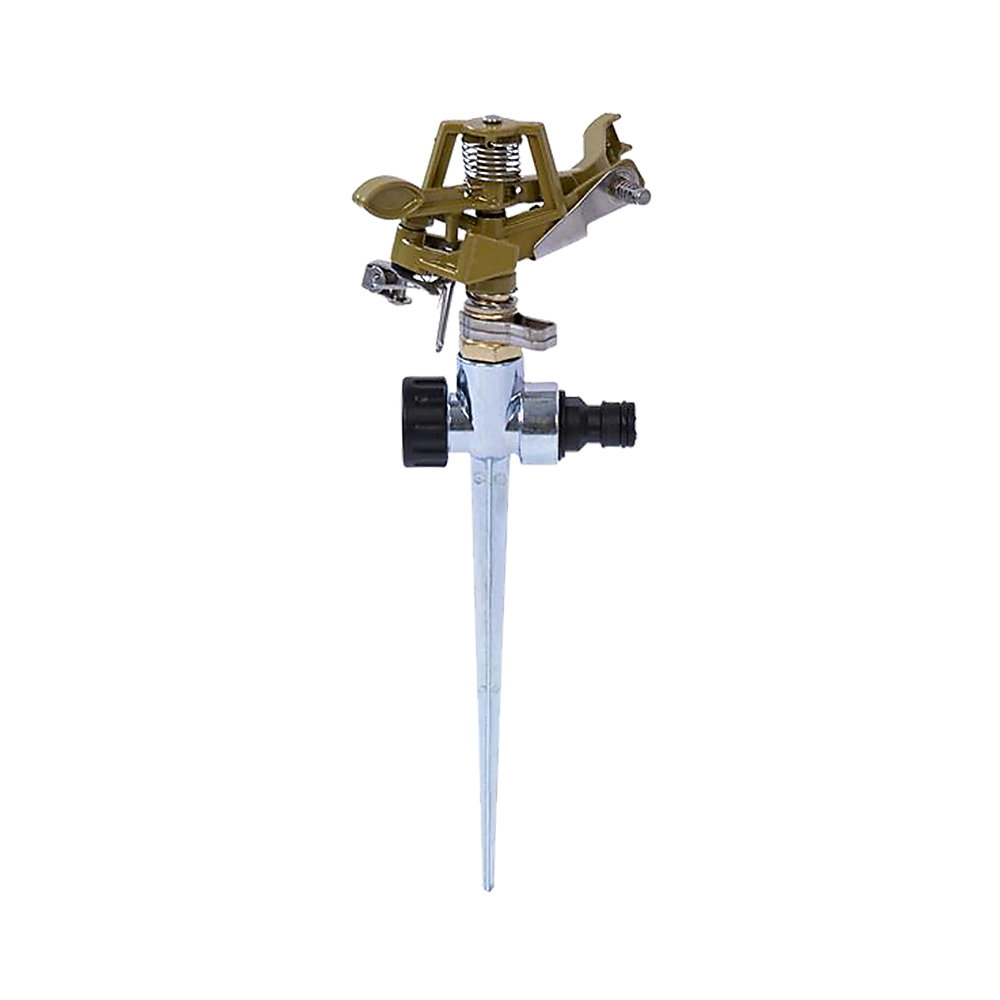 Easy to Install Irrigation Sprinkler 360 Degree Rotating Sprinkler Gun Zinc Alloy Adjustable Rocker Sprinkler V63-916181