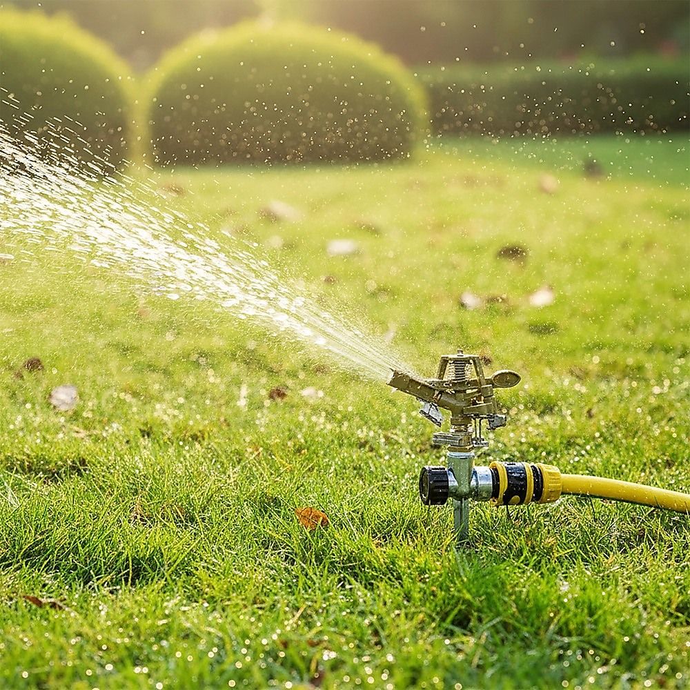 Easy to Install Irrigation Sprinkler 360 Degree Rotating Sprinkler Gun Zinc Alloy Adjustable Rocker Sprinkler V63-916181