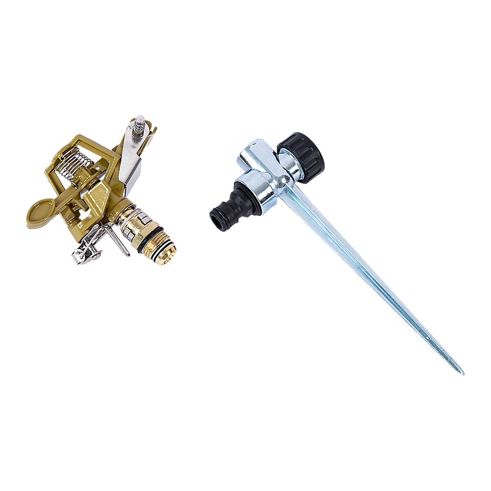 Easy to Install Irrigation Sprinkler 360 Degree Rotating Sprinkler Gun Zinc Alloy Adjustable Rocker Sprinkler V63-916181