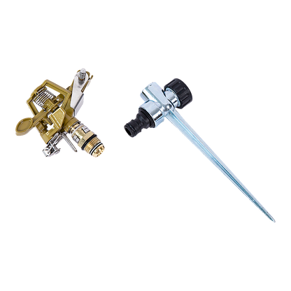 Easy to Install Irrigation Sprinkler 360 Degree Rotating Sprinkler Gun Zinc Alloy Adjustable Rocker Sprinkler V63-916181
