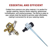 Easy to Install Irrigation Sprinkler 360 Degree Rotating Sprinkler Gun Zinc Alloy Adjustable Rocker Sprinkler V63-916181