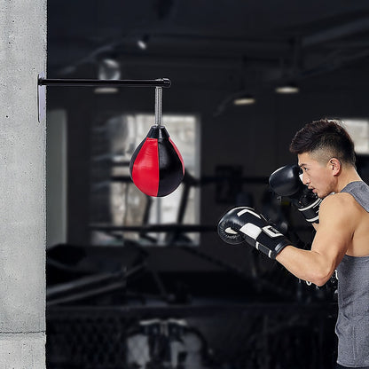 Wall Hanging Boxing Punching Bag Speed Training Stress Relief Kit with Wall Mount Bracket V63-916201