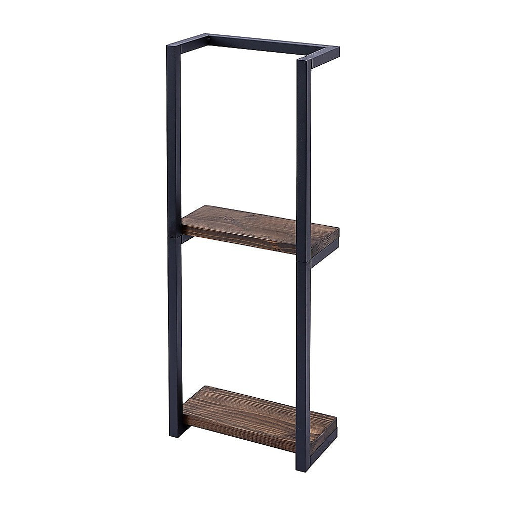 Stylish Bathroom Towel Storage Rack with Wooden Shelves V63-916231