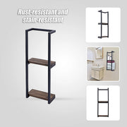 Stylish Bathroom Towel Storage Rack with Wooden Shelves V63-916231