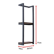 Stylish Bathroom Towel Storage Rack with Wooden Shelves V63-916231