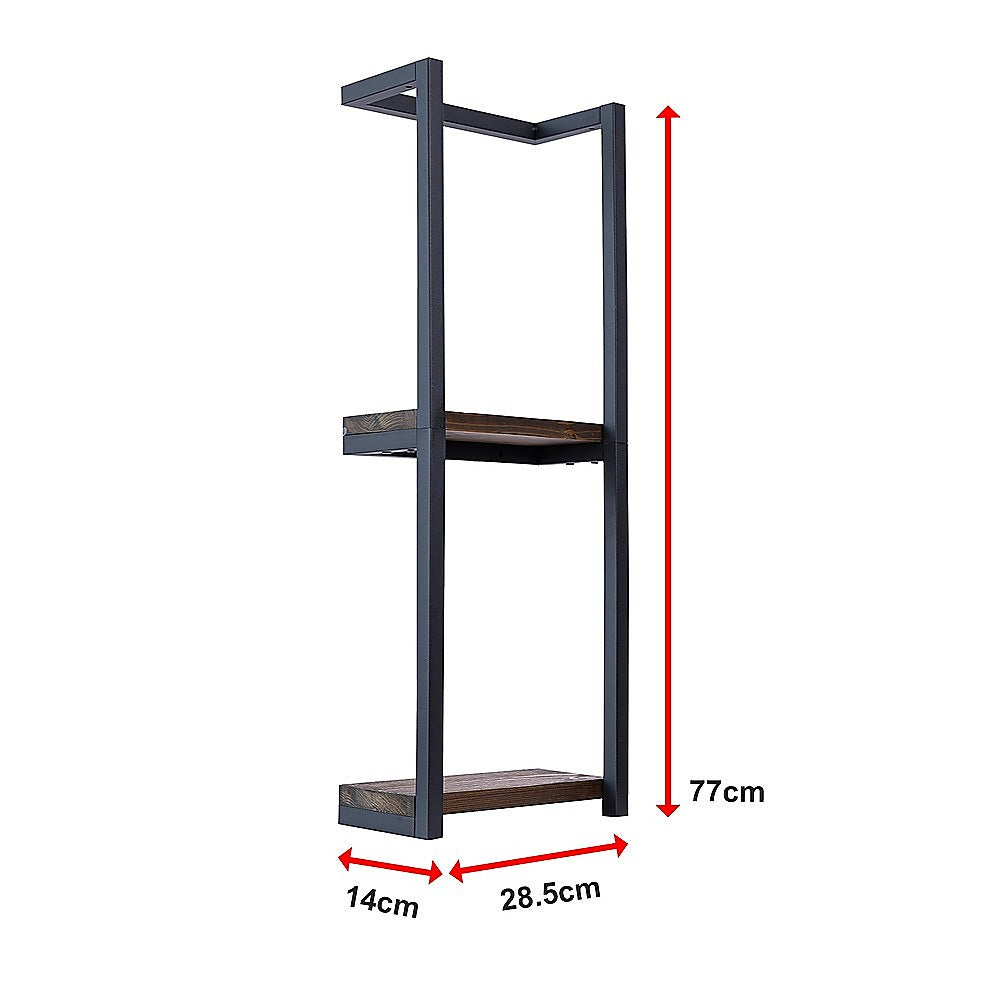 Stylish Bathroom Towel Storage Rack with Wooden Shelves V63-916231