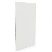 100cm Reeded Glass Shower Screen with Gold F-Brackets and Floor F-Bracket