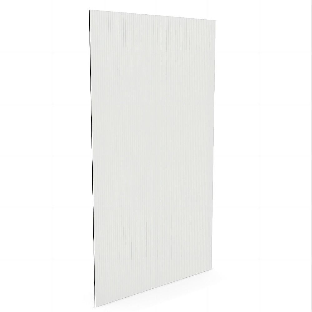 120cm Reeded Glass Shower Screen with Gold F-Brackets and Floor F-Bracket