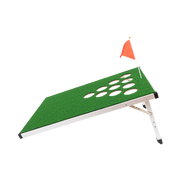 Golf Cornhole Game With Chipping Mats, Golf Balls, Putters V63-920611