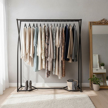 Commercial Clothing Garment Rack Retail Shop in Black V63-920641