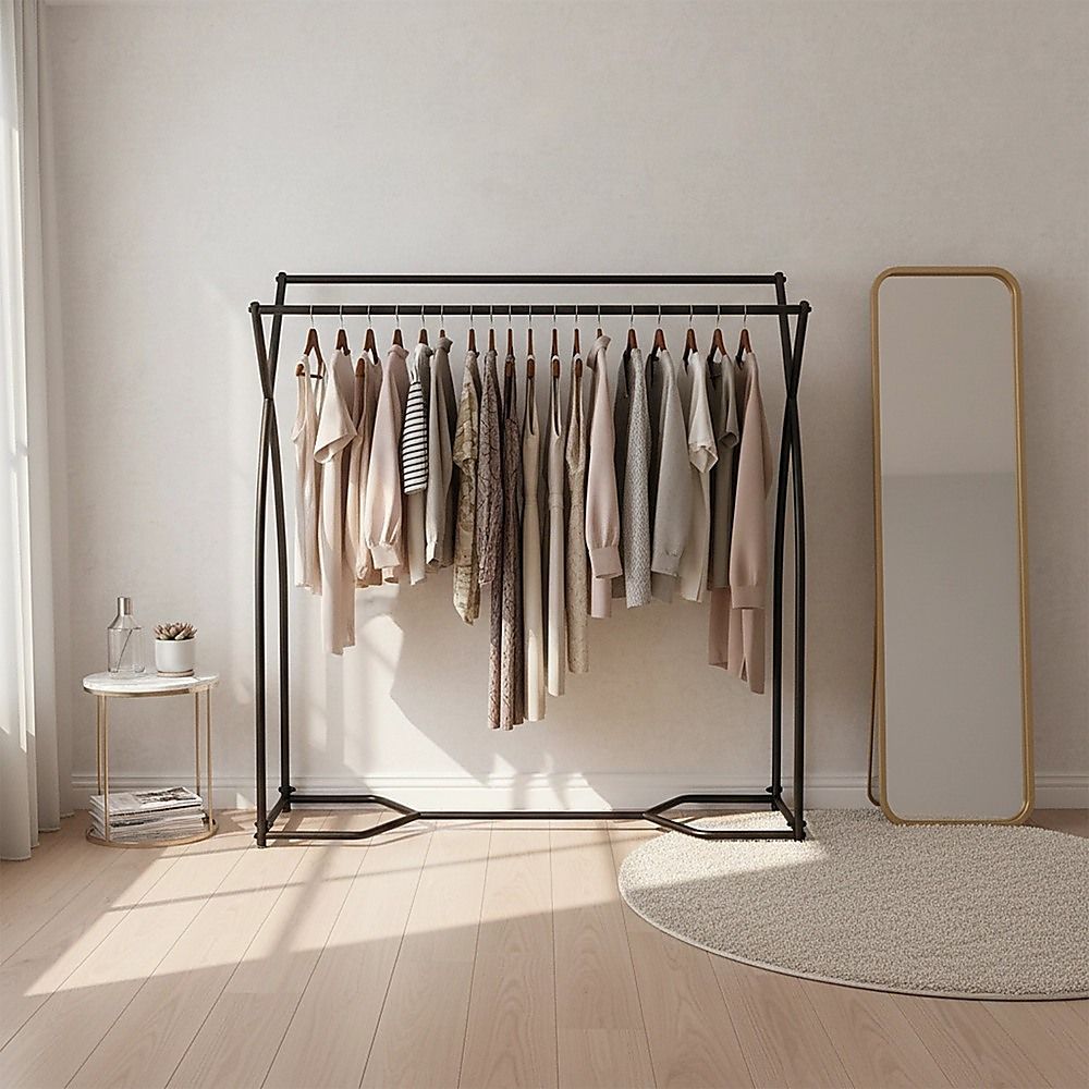 Commercial Clothing Garment Rack Retail Shop in Black V63-920641