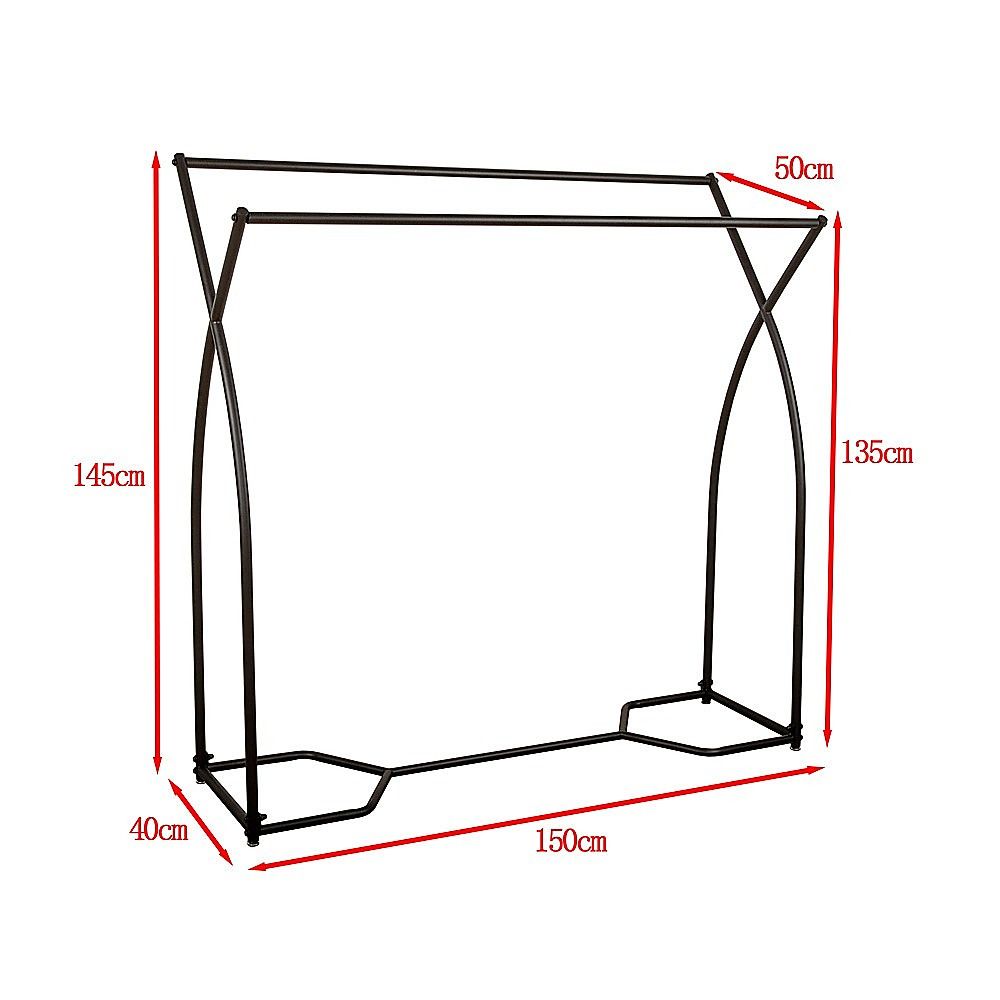 Commercial Clothing Garment Rack Retail Shop in Black V63-920641