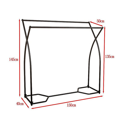 Commercial Clothing Garment Rack Retail Shop in Black V63-920641