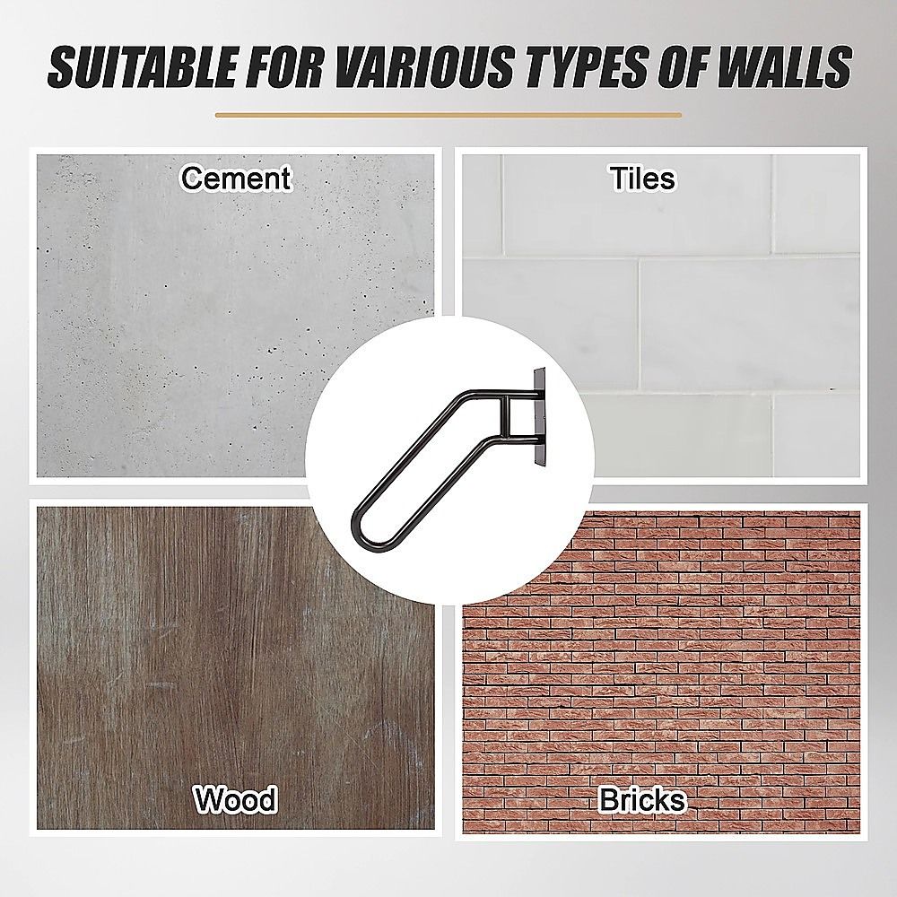 Metal Handrail For Outdoor Indoor Steps Stair Railing Safety Support Rail V63-920651
