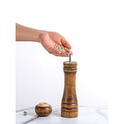 8" Wooden Salt and Pepper Grinder Adjustable Manual Wood Ceramic Core V63-920681