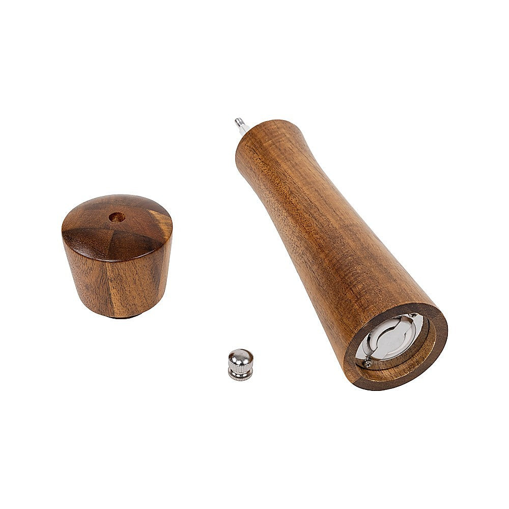 8" Wooden Salt and Pepper Grinder Adjustable Manual Wood Ceramic Core V63-920681