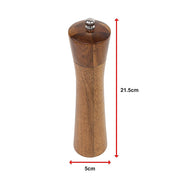 8" Wooden Salt and Pepper Grinder Adjustable Manual Wood Ceramic Core V63-920681