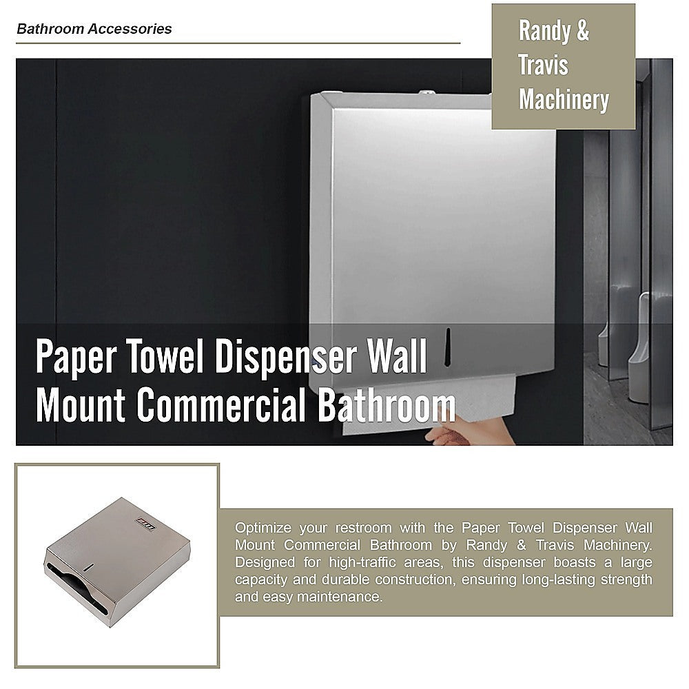 Paper Towel Dispenser Wall Mount Commercial Bathroom V63-920701