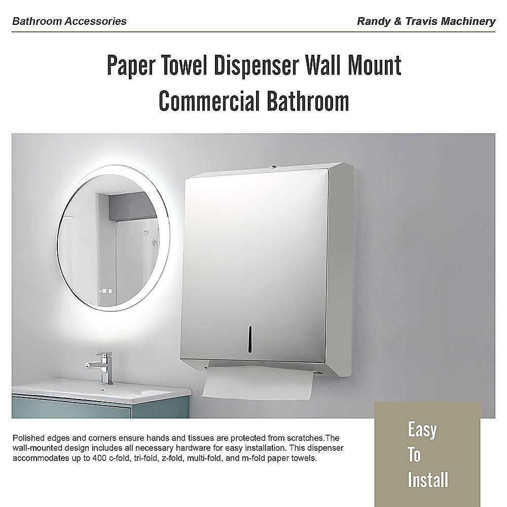 Paper Towel Dispenser Wall Mount Commercial Bathroom V63-920701