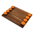 Serving Tray Double Sided Charcuterie Board 8 Sauce Cups Gift V63-920711
