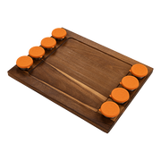 Serving Tray Double Sided Charcuterie Board 8 Sauce Cups Gift V63-920711