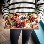 Serving Tray Double Sided Charcuterie Board 8 Sauce Cups Gift V63-920711