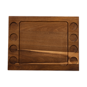 Serving Tray Double Sided Charcuterie Board 8 Sauce Cups Gift V63-920711