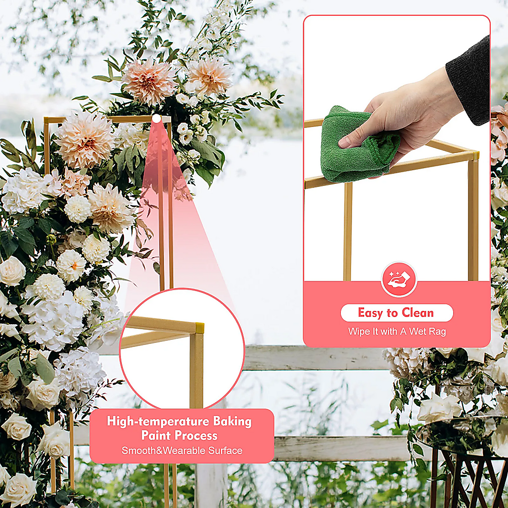 Gold Metal Flower Stand V63-920771