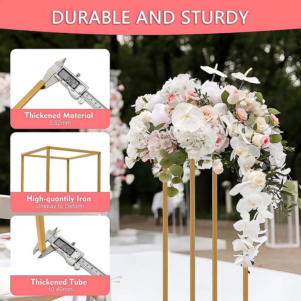 Gold Metal Flower Stand V63-920771