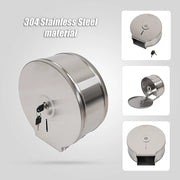 Brushed Stainless Steel Wall Mounted Toilet Paper Towel Dispenser V63-920871